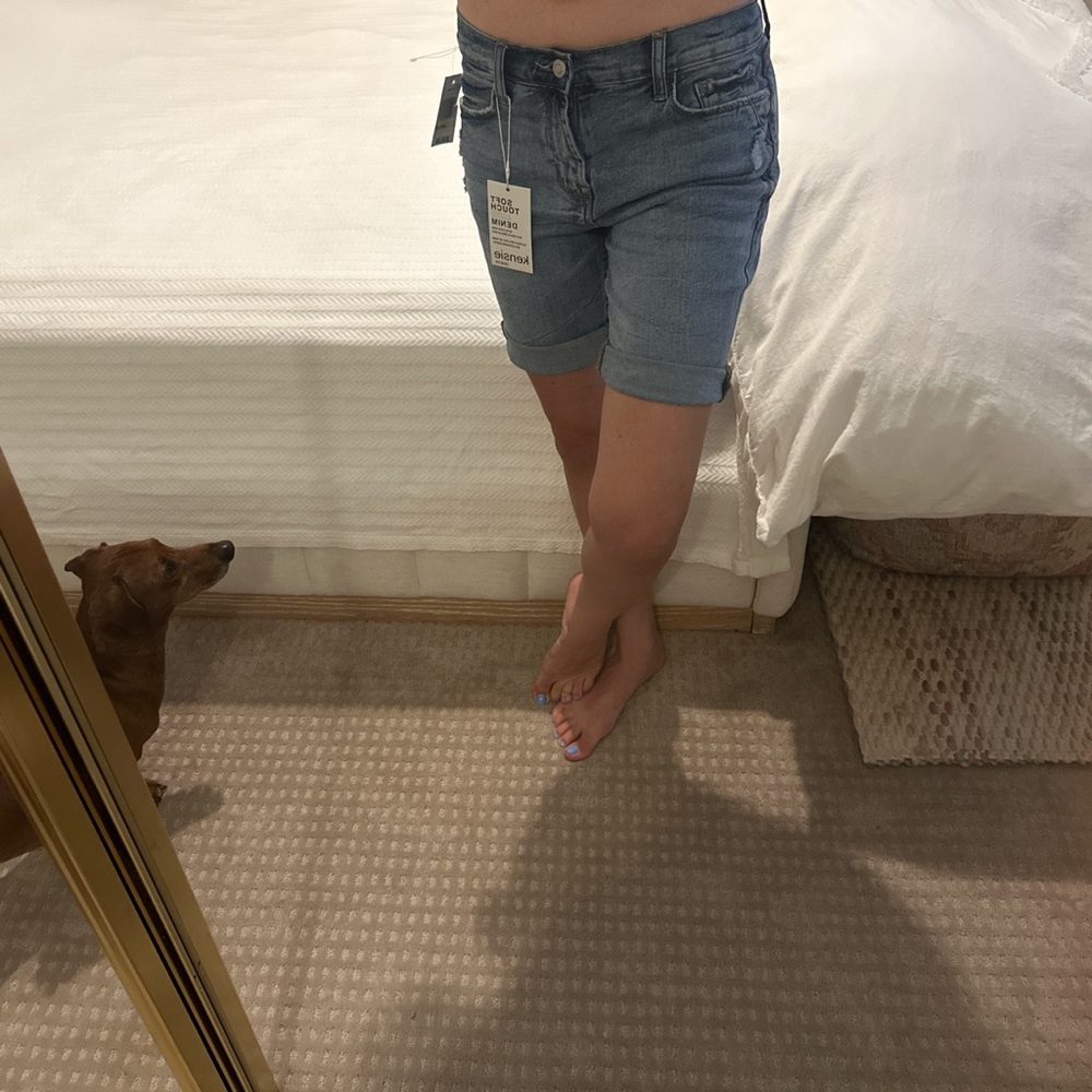 Denim jeans shorts casual boho comfortable indie coastal California stretchy
